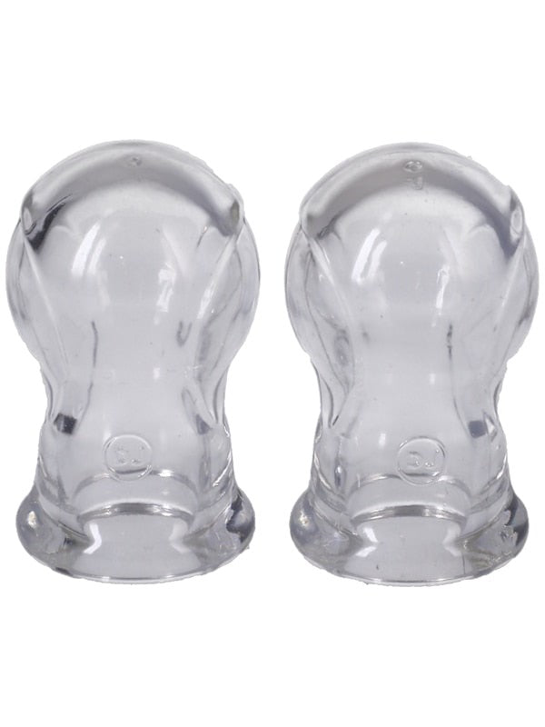 Doc Johnson Kink Merci Tweak Nipple Sucker Set Clear Hands Free Suction - - Breast and Nipple Toys