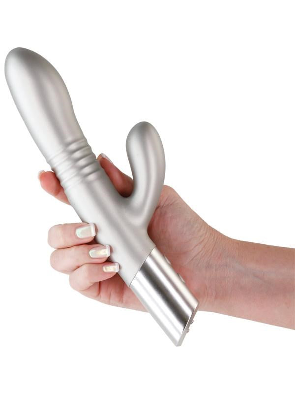 NS Novelties Royals Grace Rechargeable Rabbit Vibrator Metallic Champagne - - Rabbit Vibrators