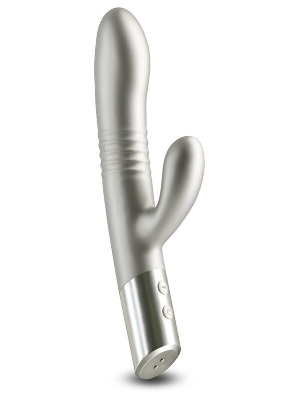 NS Novelties Royals Grace Rechargeable Rabbit Vibrator Metallic Champagne - - Rabbit Vibrators