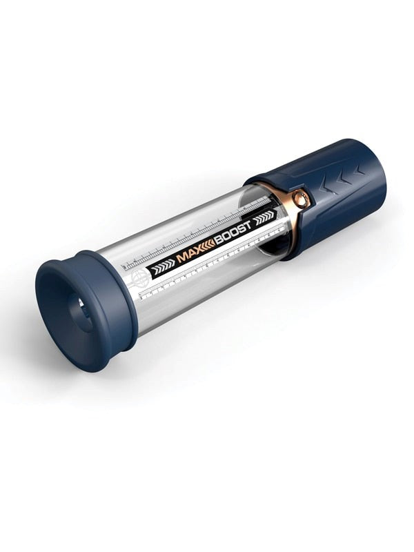 Pipedream Products Pump Worx Max Boost Male Penis Pump Blue Manual - - Pumps, Extenders and Sleeves