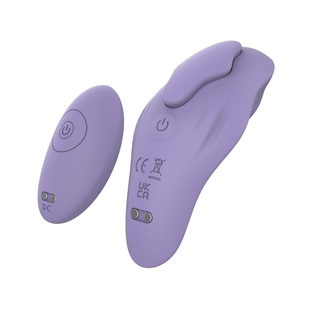 Playful Admirer Pleasures Rechargeable Panty Vibrator with Remote Lilac - - Mini & Slim Vibrators