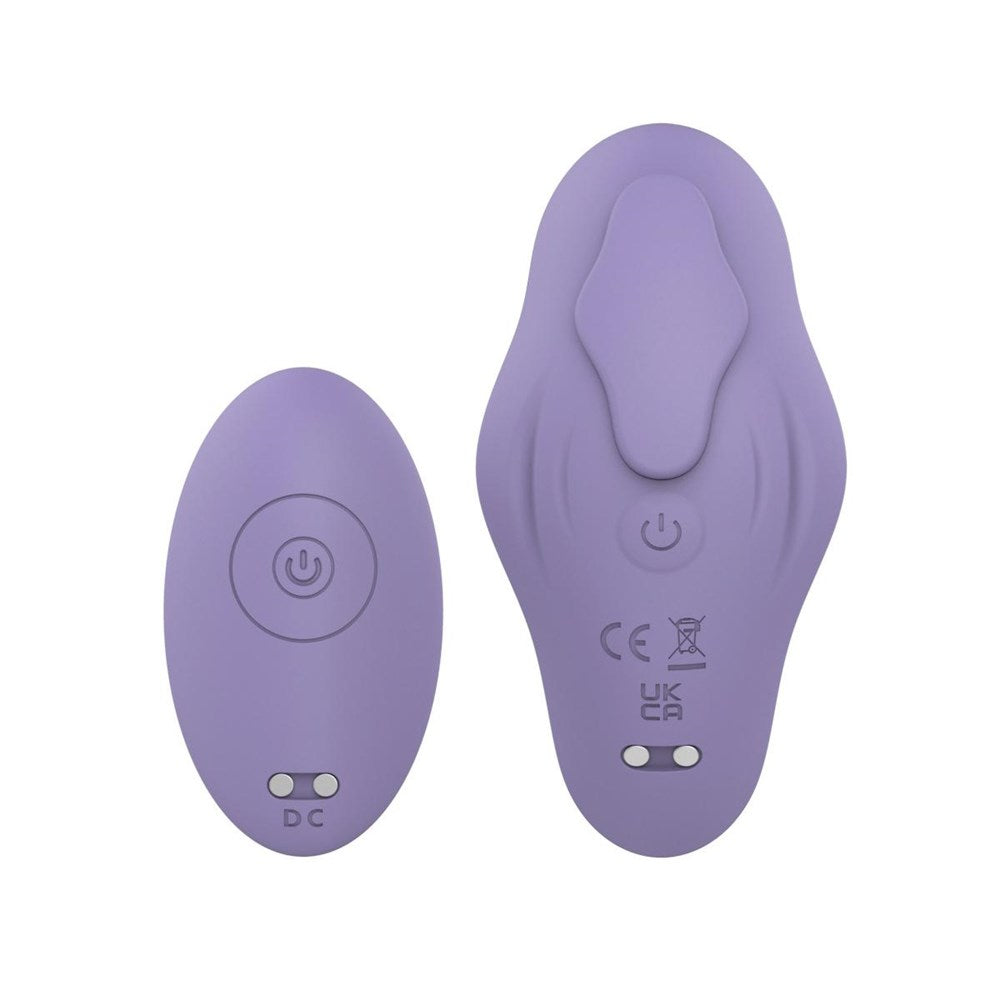 Playful Admirer Pleasures Rechargeable Panty Vibrator with Remote Lilac - - Mini & Slim Vibrators