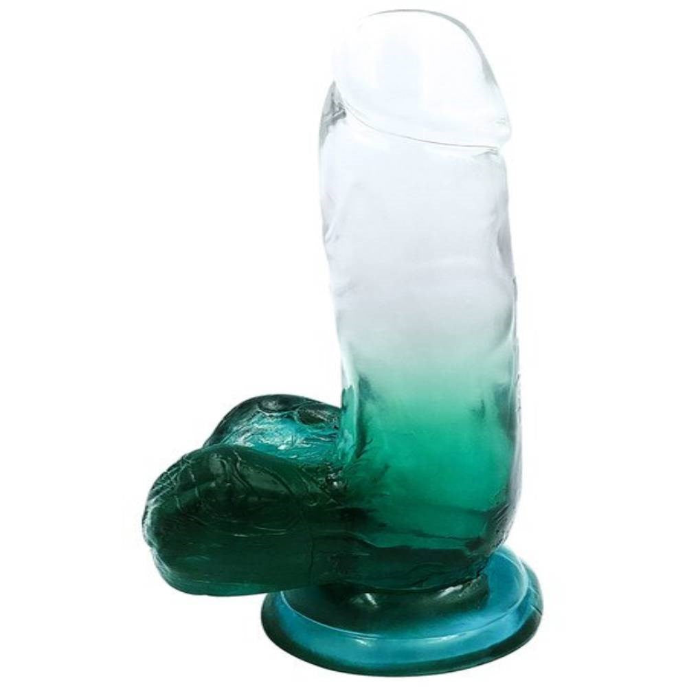 Evolved Playful Riders 6 inch Realistic Cock with Balls Suction Cup Dildo - - Realistic Dildos