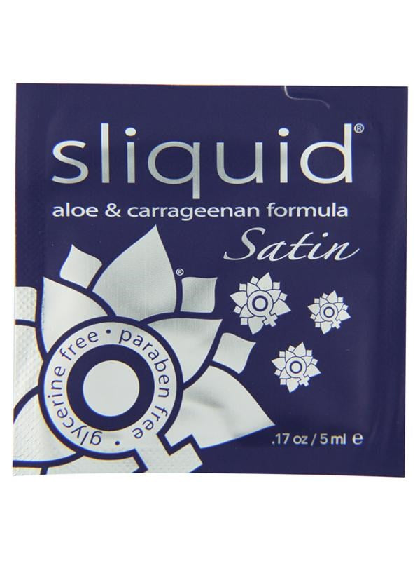 Sliquid Naturals Satin Pillows Water Based Intimate Lubricant .17 Oz Daily - - Water Based Lubes