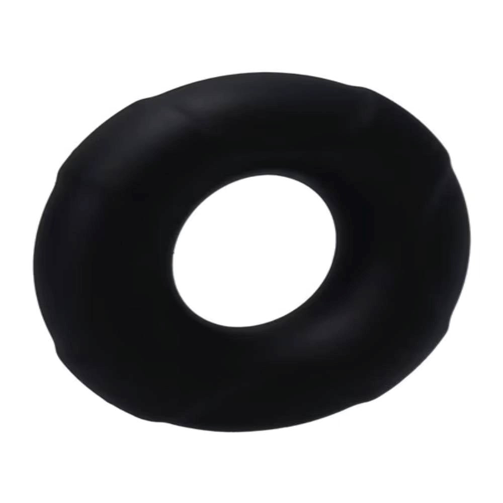 Tantus Buoy Stretchy Silicone Cock Ring Onyx Enhanced Performance - - Stretchy Cock Rings