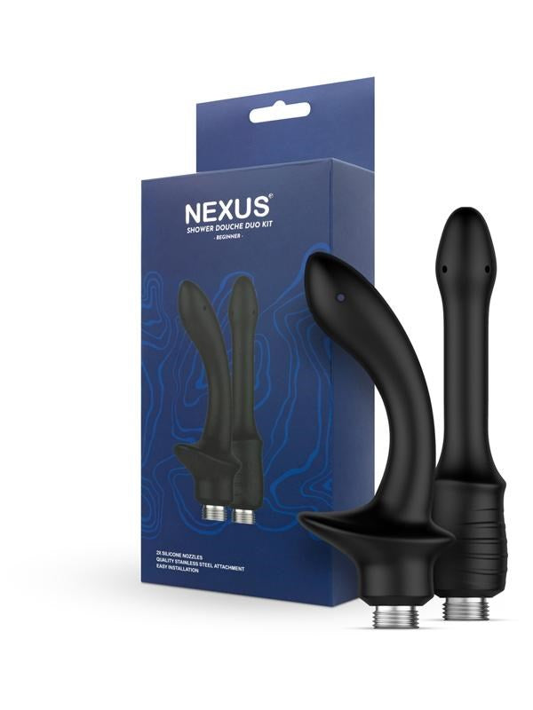 Nexus Sex Toys Beginner Shower Douche Duo Kit Two Attachments - - Sex Kits