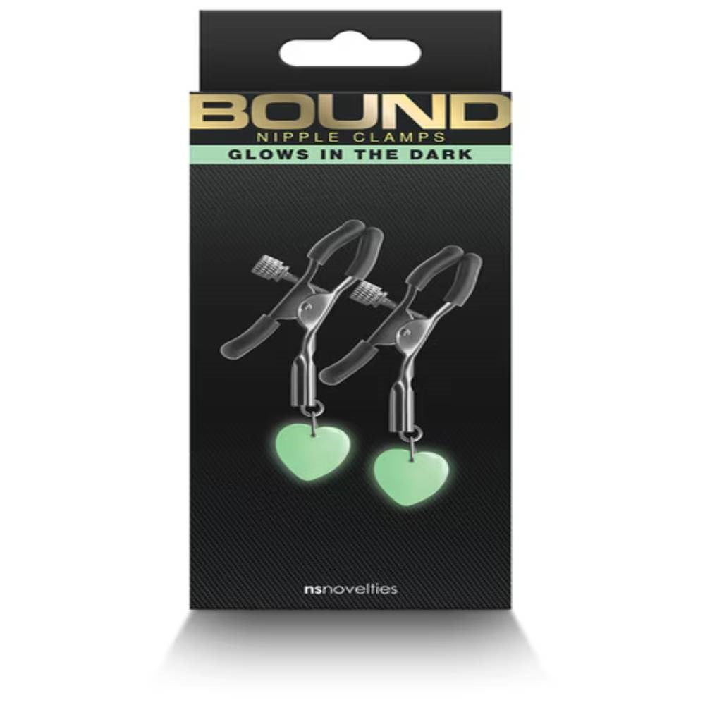 NS Novelties Bound Nipple Clamps G3 with Micro Adjustment Control - - Nipple and Clit Clamps