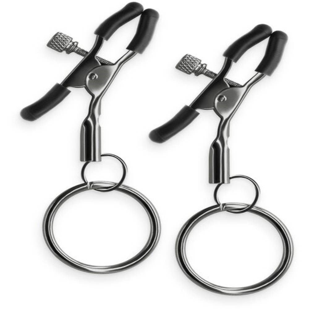 NS Novelties Bound Womens Nipple Clamps C2 with Adjustable Pressure - - Nipple and Clit Clamps