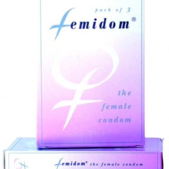 Four Seasons Femidom Female Condoms 3 Pack Polyurethane Barrier Protection - - Condoms