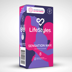 LifeStyles Sensation Max Condoms 8 Pack - - Condoms