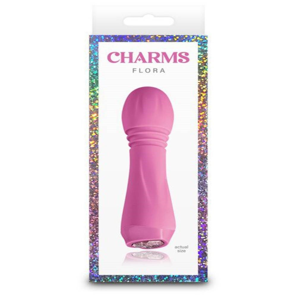 NS Novelties Charms Flora Rechargeable G Spot Vibrator with LED Heart Button - - G-Spot Vibrators