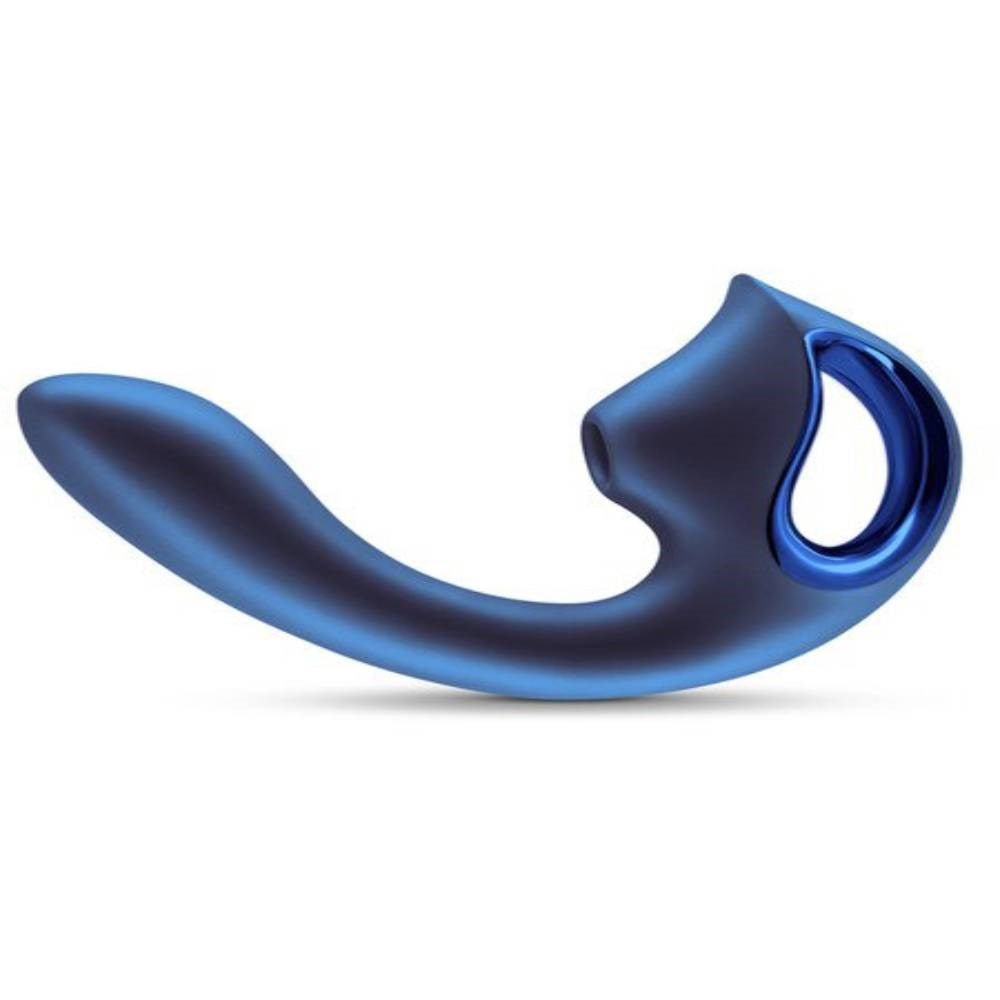 NS Novelties Seduction Kaia Metallic G Spot Vibrator with Air Pulse Technology - - G-Spot Vibrators
