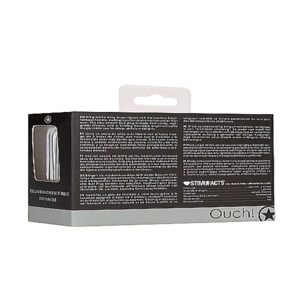 Shots Toys Regular Diamond 7.7 cm Gem Base Butt Plug With Handle Premium Anal - - Butt Plugs