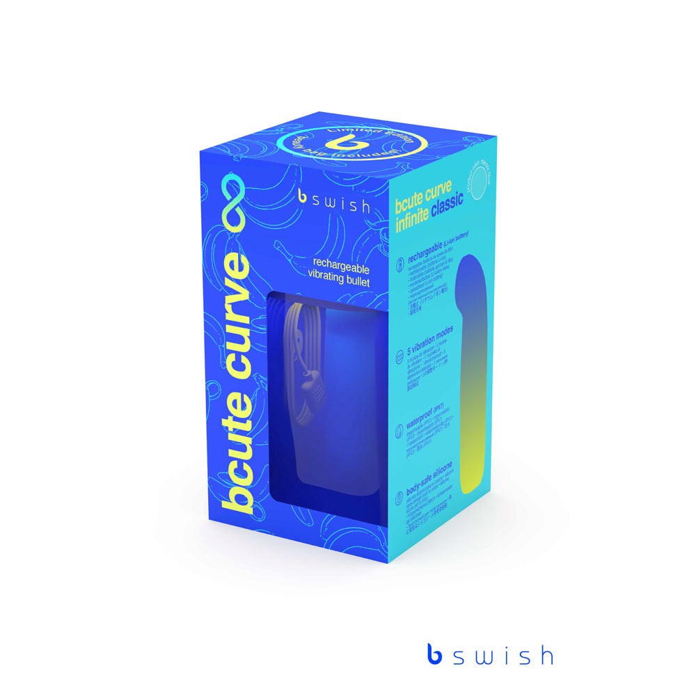 B Swish Curve Infinite Classic USB Rechargeable G Spot Vibrator Storage Case - - G-Spot Vibrators