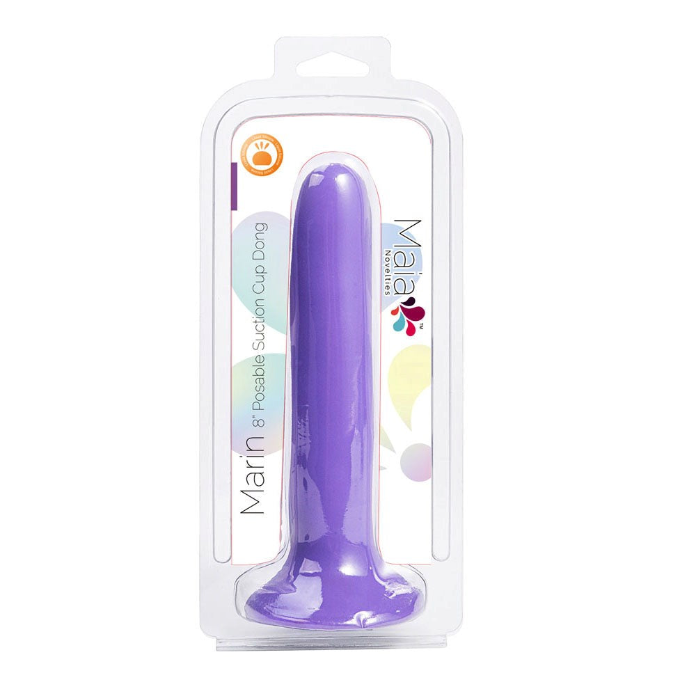 Maia Toys Maia MARIN 20.3 cm Flexible Silicone Dong Posable Design - - Realistic Dildos