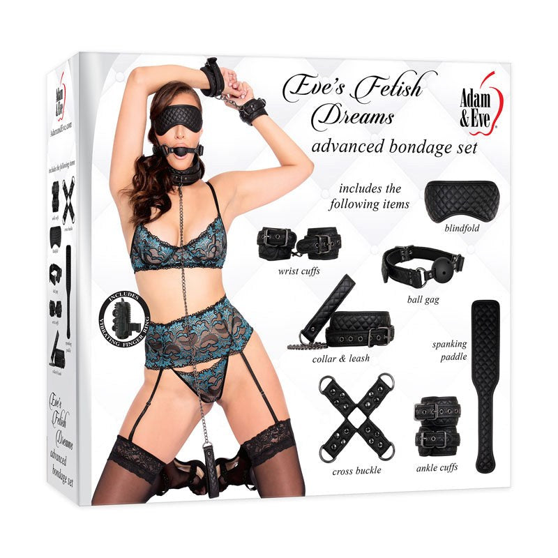 Adam & Eve Fetish Dreams Advanced Bondage Set 7 Piece Premium - - Bondage Kits
