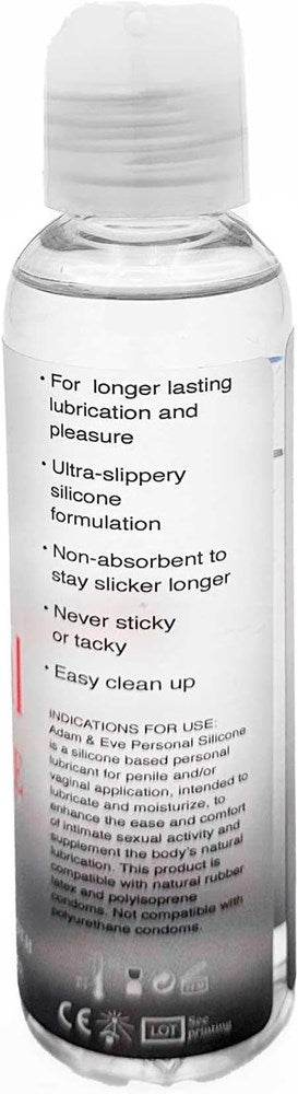 Adam & Eve Personal Silicone Lubricant 118 ml Long Lasting Intimate Comfort - - Silicone Based Lubes