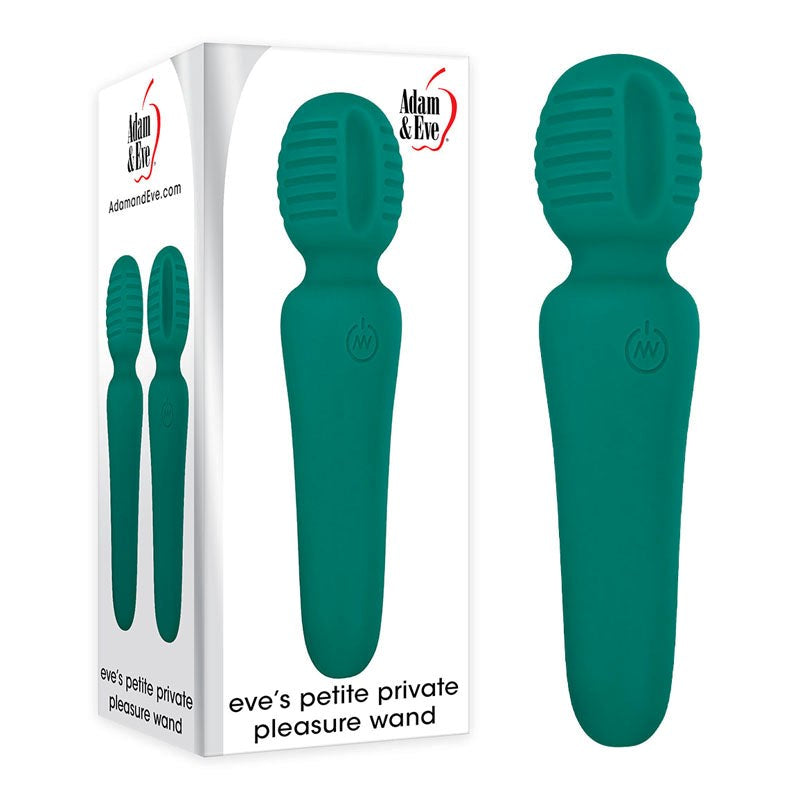 Adam & Eve Petite Private Pleasure Body Wand Massager Green Flexible Clitoral - - Body Wands