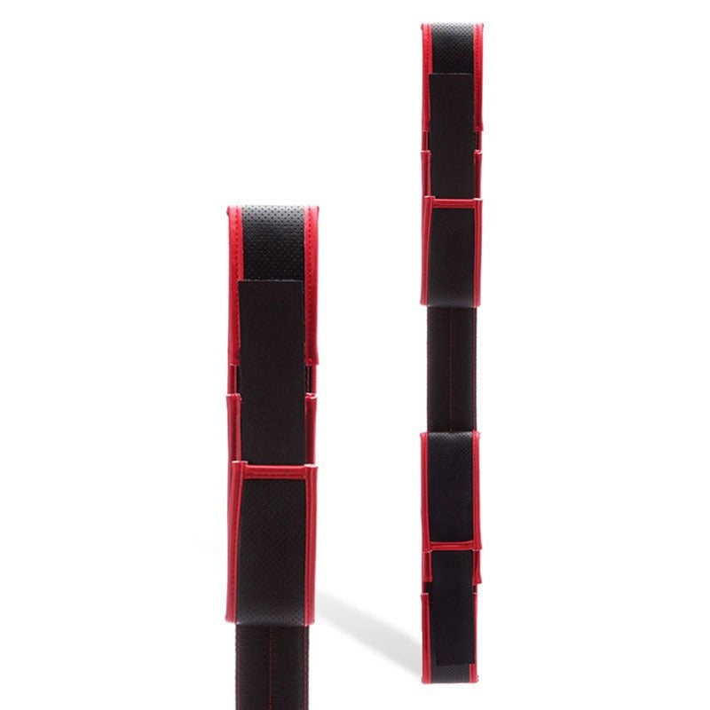 Adam & Eve Scarlet Couture Bondage Spreader Bar Black/Red with Adjustable Cuffs - - Cuffs And Restraints