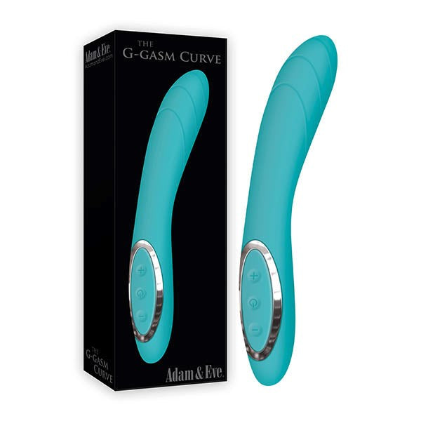 Adam & Eve The G Gasm Curve G Spot Vibrator Aqua USB Rechargeable - - G-Spot Vibrators