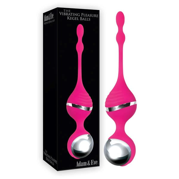 Adam & Eve Vibrating Kegel Balls Pink USB Rechargeable for Pelvic Floor - - Love Eggs and Kegel Exercisers