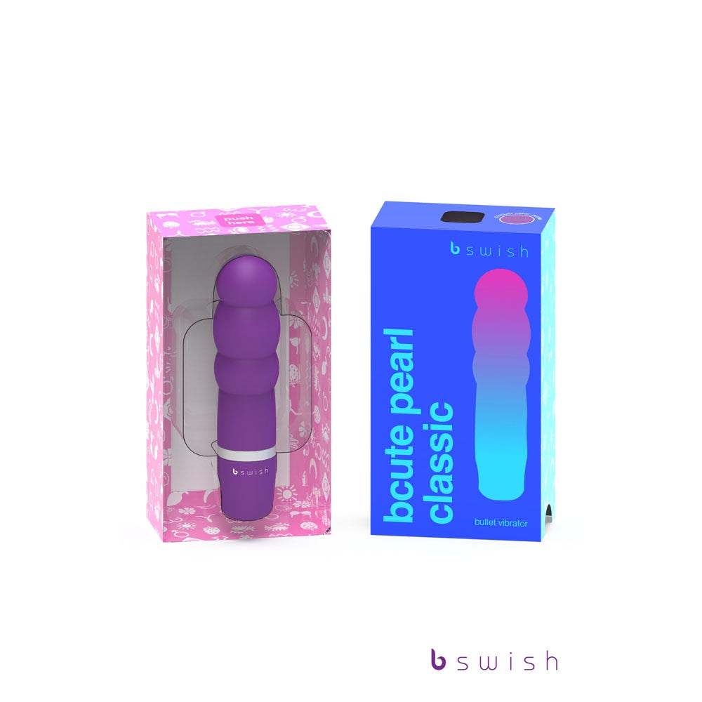 B Swish Bcute Pearl Classic Bullet Vibrator Purple Compact Clitoral - - G-Spot Vibrators