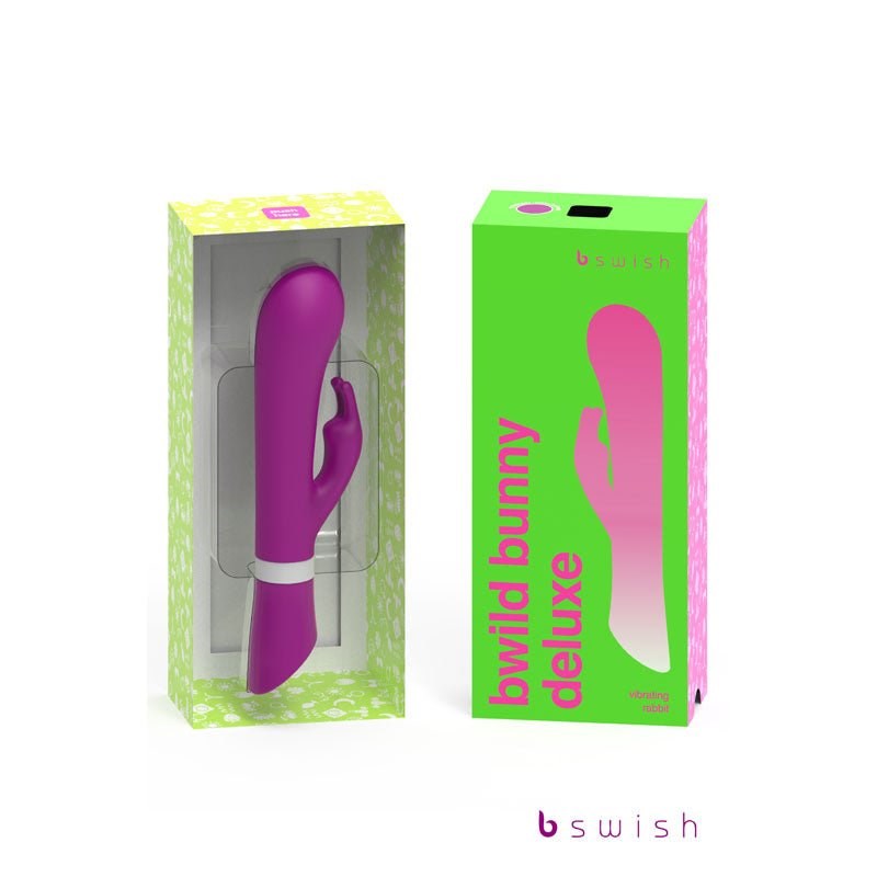 B Swish Bwild Deluxe Bunny Rabbit Vibrator Raspberry Dual Stimulation - - Rabbit Vibrators