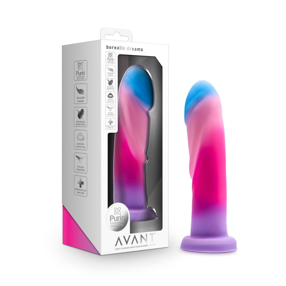 Blush Novelties Avant Borealis Dreams Cotton Candy Realistic Dildo 19.7cm - - Realistic Dildos
