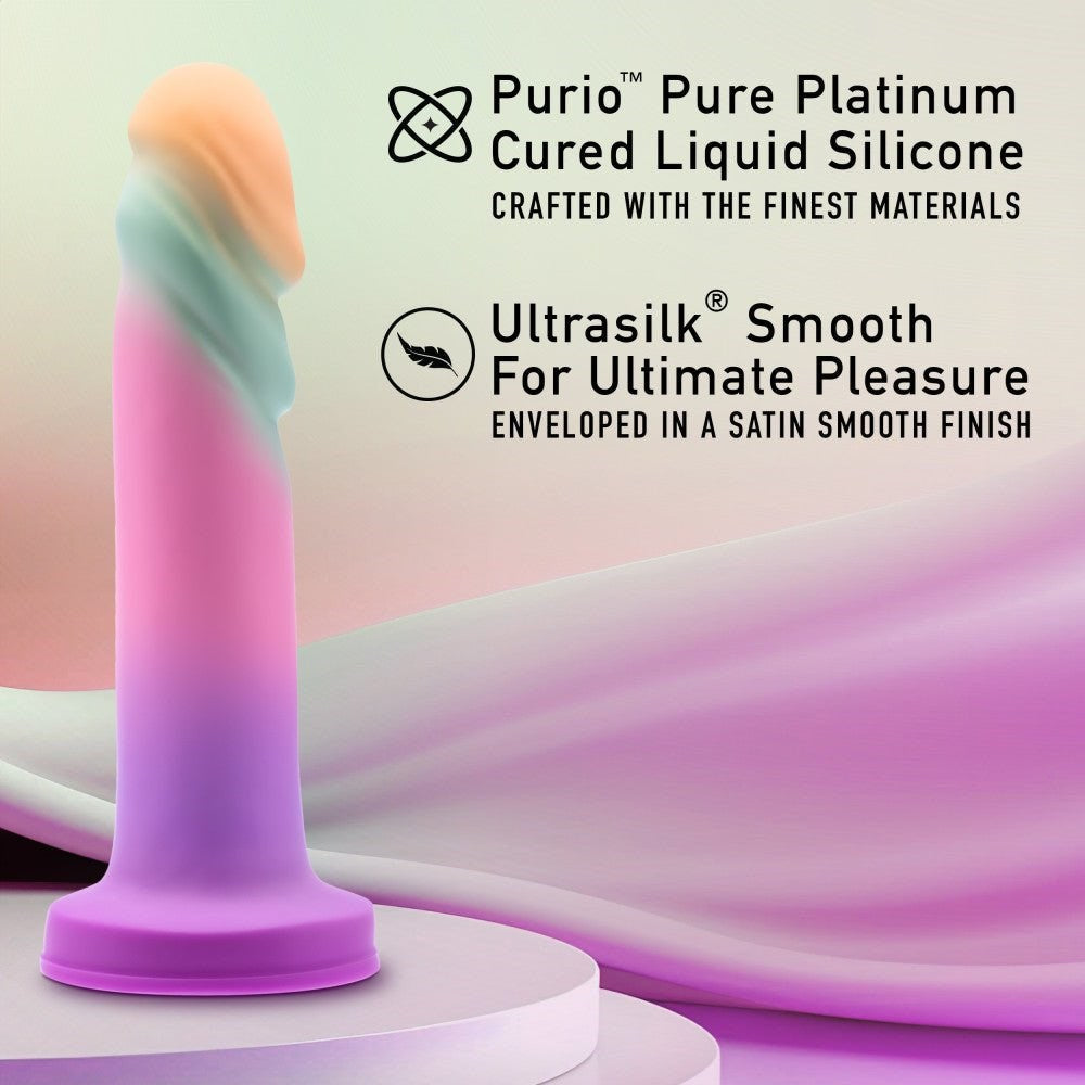 Blush Novelties Avant Sunrise Gaze Sherbet Realistic Dildo 19cm Premium Silicone - - Realistic Dildos
