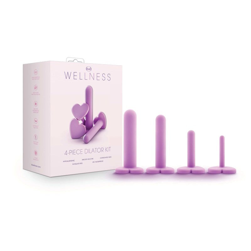 Blush Novelties Wellness Vaginal Dilators Set of 4 Sizes Purple Progressive - - Pussy And Clit Toys