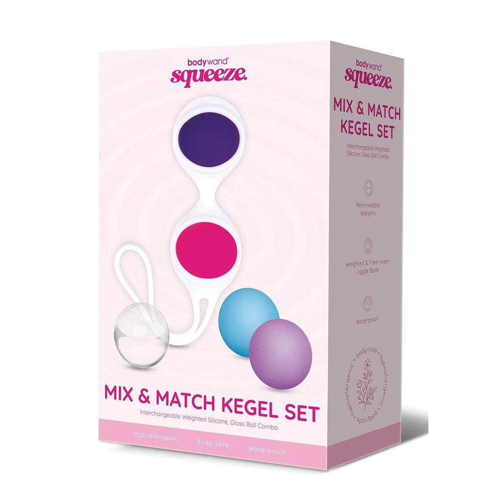Xgen Products Bodywand Squeeze Mix & Match Coloured Weighted Kegel Balls Set Progressive Training - - Love Eggs and Kegel Exercisers