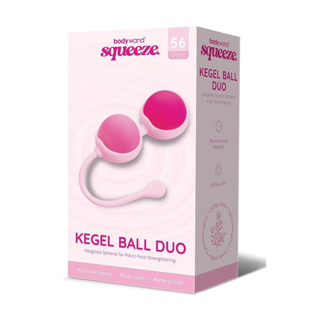 Xgen Products Bodywand Squeeze Weighted Kegel Ball Duo Pink Pelvic Floor - - Love Eggs and Kegel Exercisers