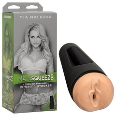 Doc Johnson Main Squeeze Mia Malkova Realistic Vagina Stroker Flesh - - Masturbators and Strokers