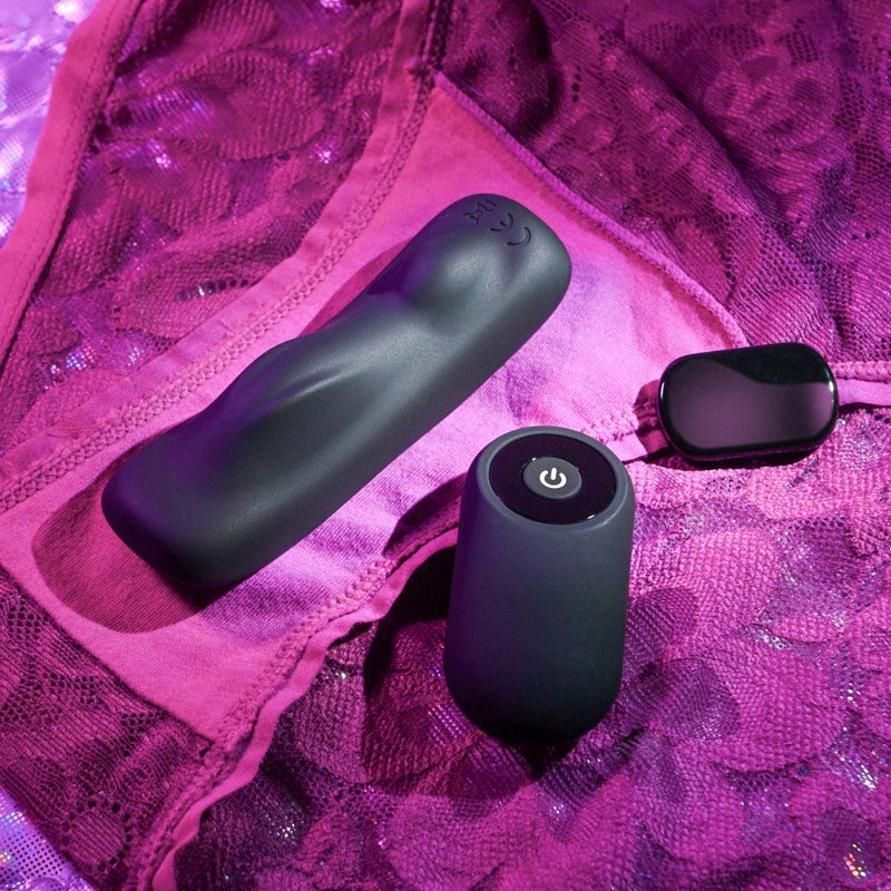 Evolved Gender X OUR UNDIE USB Rechargeable Panty Vibrator Black Remote Control - - Remote Control Vibrators