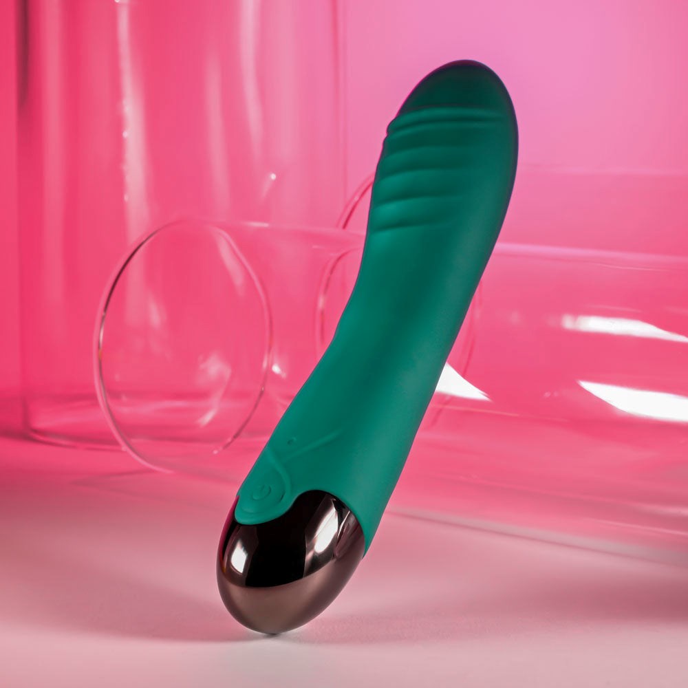 Evolved Gender X PIROUETTE USB Rechargeable G Spot Vibrator Green with Twirling - - G-Spot Vibrators