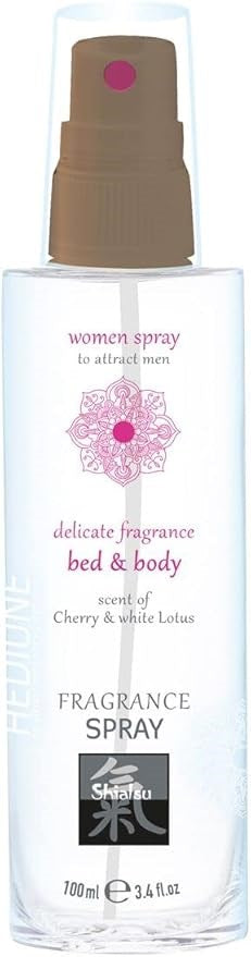 Hot Ero SHIATSU Cherry and White Lotus Scented Bed and Body Spray 100ml - - Bath and Intimate Fragrances