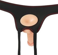 Lovetoy Ingen Easy Strap-On Dildo Set Flesh 17.8cm - - Strap On Sextoys