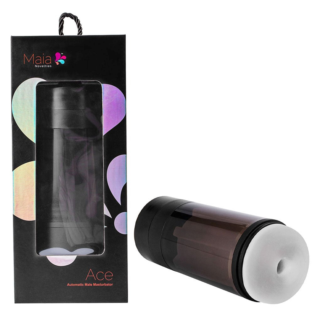Maia Toys Maia ACE USB Rechargeable Sucking Male Masturbator Dual Action - - Masturbators and Strokers