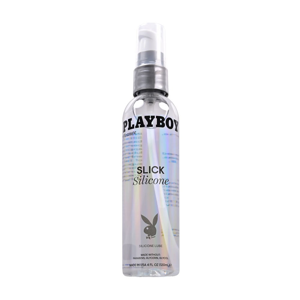 Evolved Playboy Pleasure SLICK SILICONE Lubricant 120ml Bottle Long Lasting - - Silicone Based Lubes