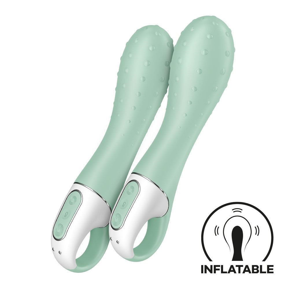 Satisfyer Air Pump Vibrator 3 Rechargeable Inflatable G Spot Vibrator Mint - - G-Spot Vibrators