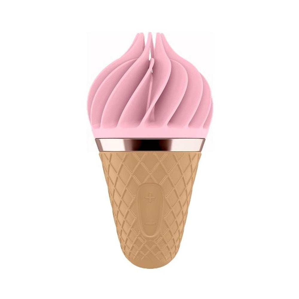 Satisfyer Sweet Treat Spinnator USB Rechargeable Stimulator with Rotating Head Pink - - Personal Massagers