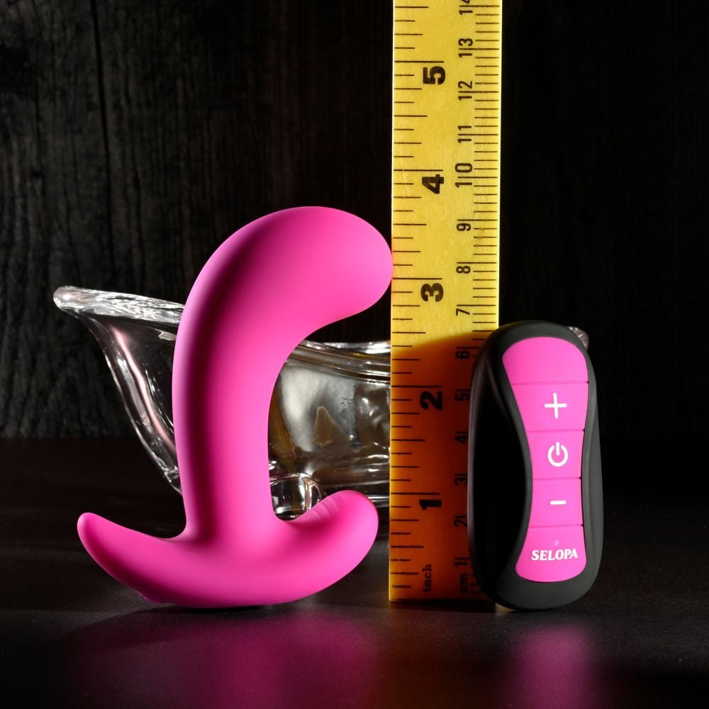 Evolved Selopa HOOKING UP USB Rechargeable Vibrator with Wireless Remote Pink - - Butt Plugs