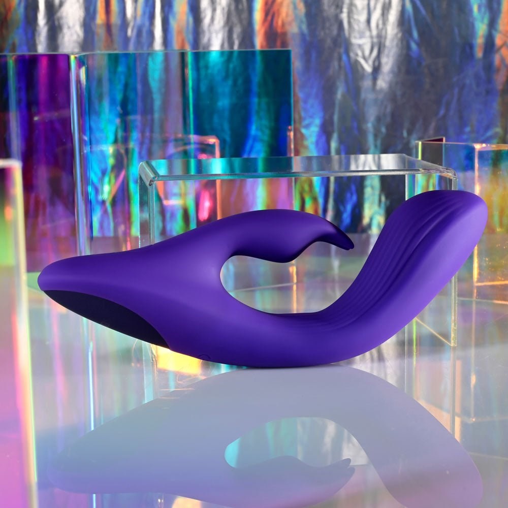 Evolved Selopa POSEABLE BUNNY USB Rechargeable Poseable Rabbit Vibrator Purple - - Rabbit Vibrators