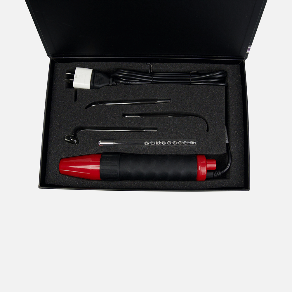 The Stockroom KinkLab Neon Wand 5 Piece Electrosex Kit Red Professional Grade - - Electro Sex