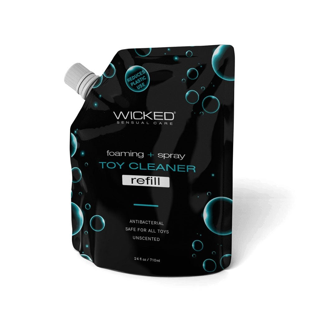 Wicked Sensual Care Antibacterial Sex Toy Cleaner Refill 710ml Natural Formula - - Adult Toy Cleaner