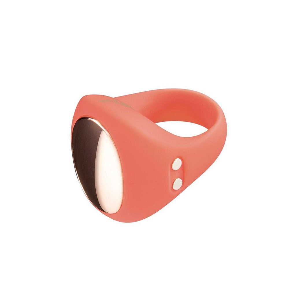Xgen Products LAPDANCE USB Rechargeable Wearable Ring Vibrator Pink Cock Ring - - Personal Massagers