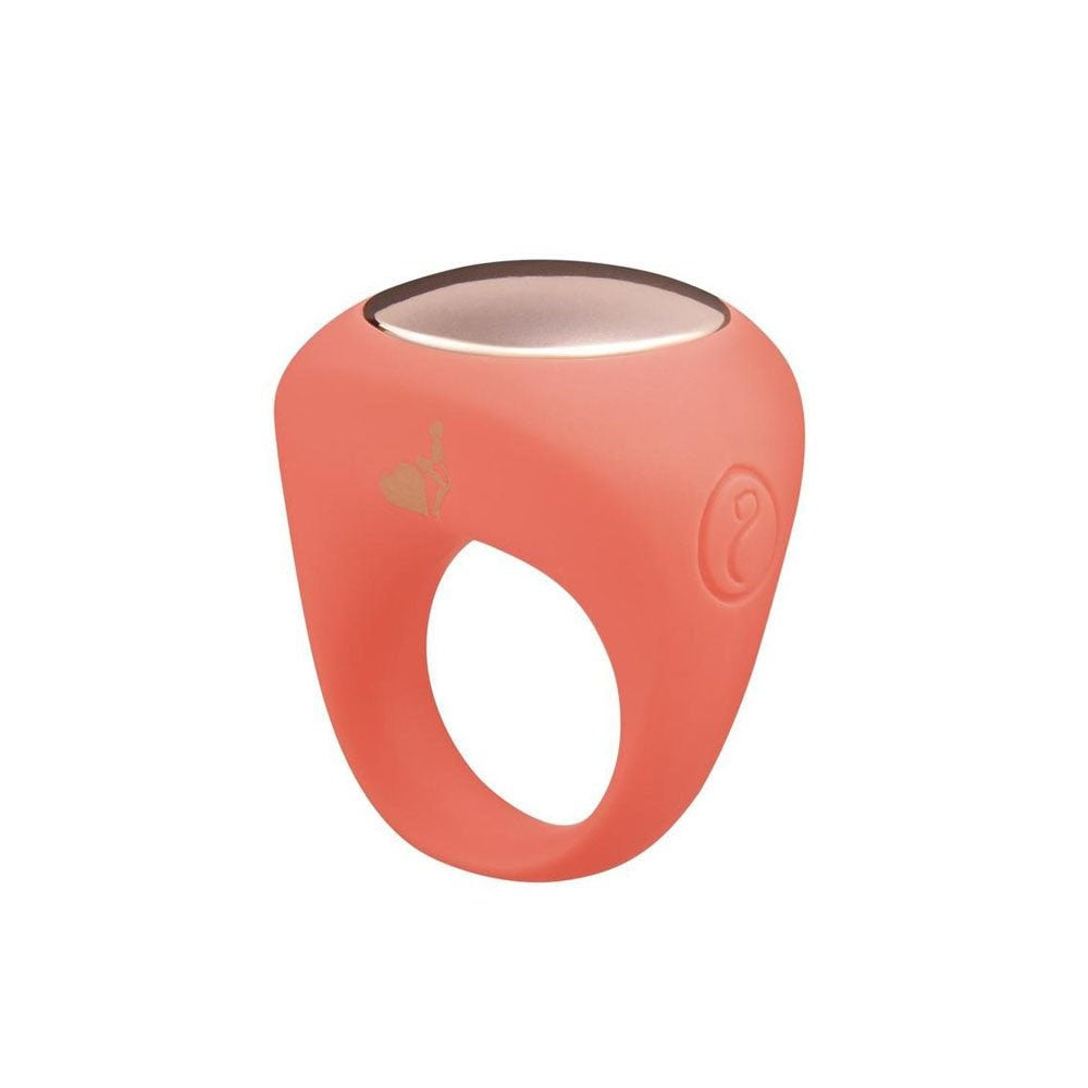 Xgen Products LAPDANCE USB Rechargeable Wearable Ring Vibrator Pink Cock Ring - - Personal Massagers