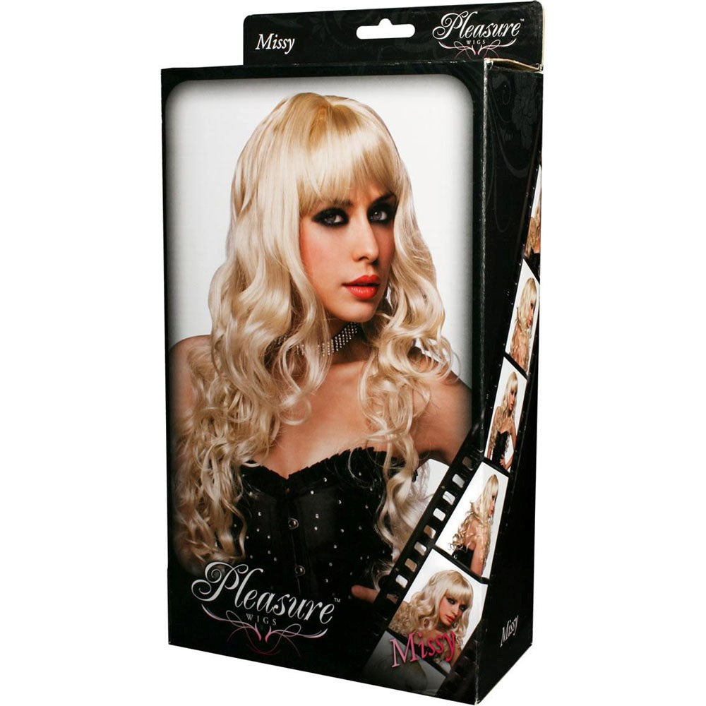 Xgen Products PLEASURE WIGS Missy Platinum Blonde Premium Synthetic Wig - - Wigs and Gloves