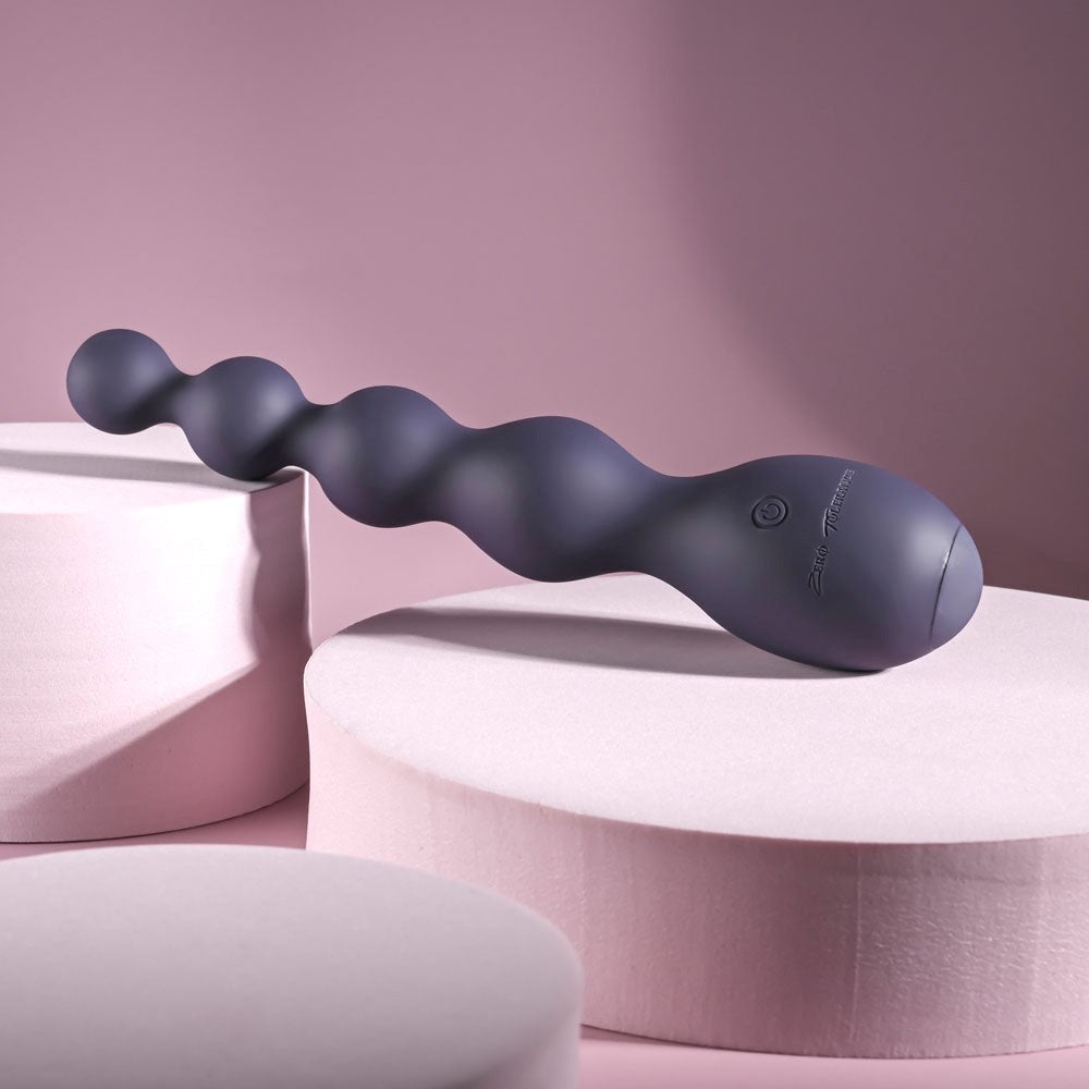 Evolved Zero Tolerance Rumpy Bumpy Vibrating Anal Bead Purple USB Rechargeable - - Anal Beads and Balls