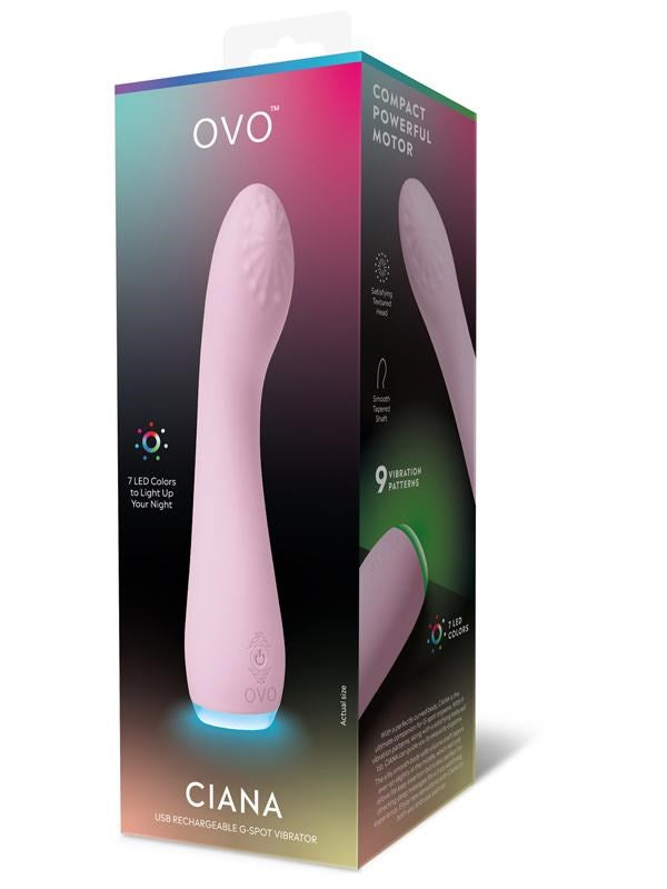 Xgen Products Ovo Ciana G Spot Rechargeable Silicone Vibrator - - G-Spot Vibrators